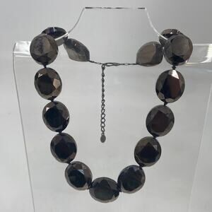 Aldo chunky metallic glass beaded necklace